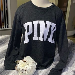 Pink Victoria Secret size small sweatshirt.